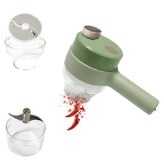 4 in 1 Handheld Electric Vegetable Cutter | قطاعة خضار كهربائية 4 في 1