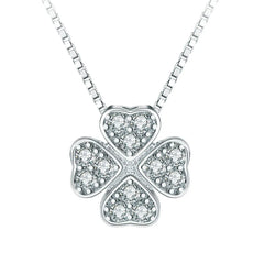 Magnetic Silver Flower Pendant | قلادة زهرة فضية مغناطيسية